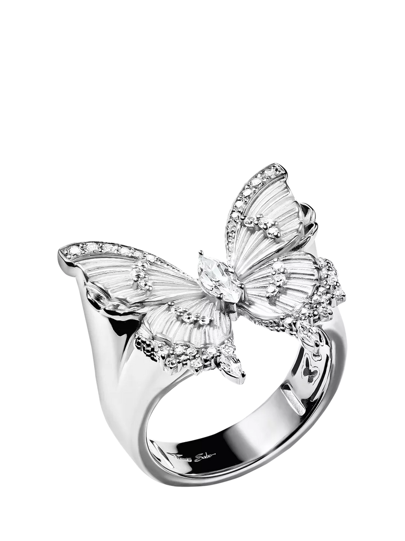 THOMAS SABO Butterfly Paradise cocktail ring in silver (British brand)