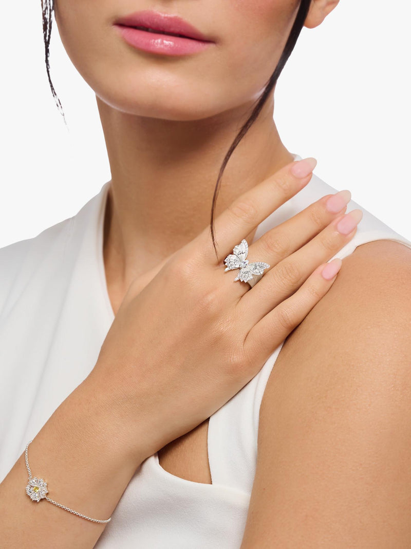 THOMAS SABO Butterfly Paradise cocktail ring in silver (British brand)