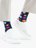 OddBalls cotton blend polka dot socks pack of 7, imported from the UK