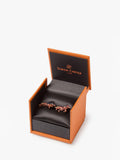 Simon Carter horse cufflinks rhodium plated enamel - British product