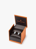 Simon Carter golf bag cufflinks rhodium plated brass, UK version
