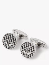 John Lewis Simon Carter Honey Bee Cufflinks, Silver/Grey- Buy online at McGrocer