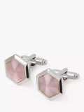 Simon Carter hexagon pink cufflinks - British product