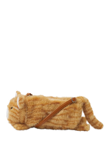 John Lewis Angels by Accessorize Kids' Furry Cat Crossbody Bag Orange- Buy online at McGrocer