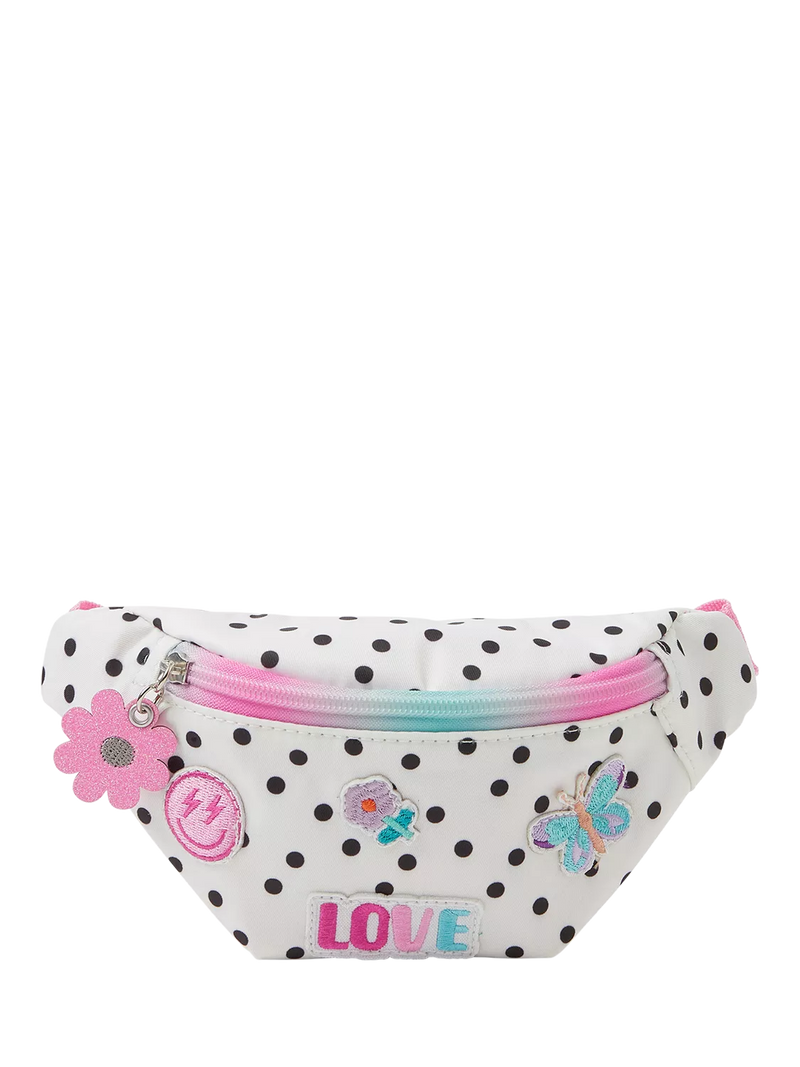 Angels by Accessorize white spot print kids belt bag (British brand)