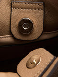 Mango convertible strap top handle bucket bag in camel - British product
