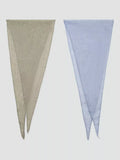 Mango plain scarf pack of 2 sky blue 25cm, UK version