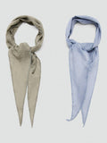 Mango plain scarf pack of 2 sky blue 25cm, UK version