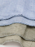 Mango plain scarf pack of 2 sky blue 25cm, UK version