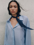 Mango plain navy scarf pack of two 25cm - British product
