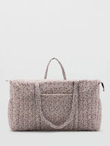 John Lewis Mango Quilted Weekend Maternity Duffle Bag, Off White/Multi- Buy online at McGrocer