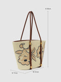 Reiss Rae Natural Floral Tote Bag - British product