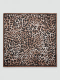 Mango scarf animal print brown 70x70cm (British brand)