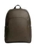Carl Friedrik Ayrton Leather Backpack, Dark Olive
