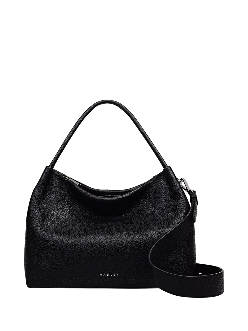 Radley leather grab bag black, imported from the UK
