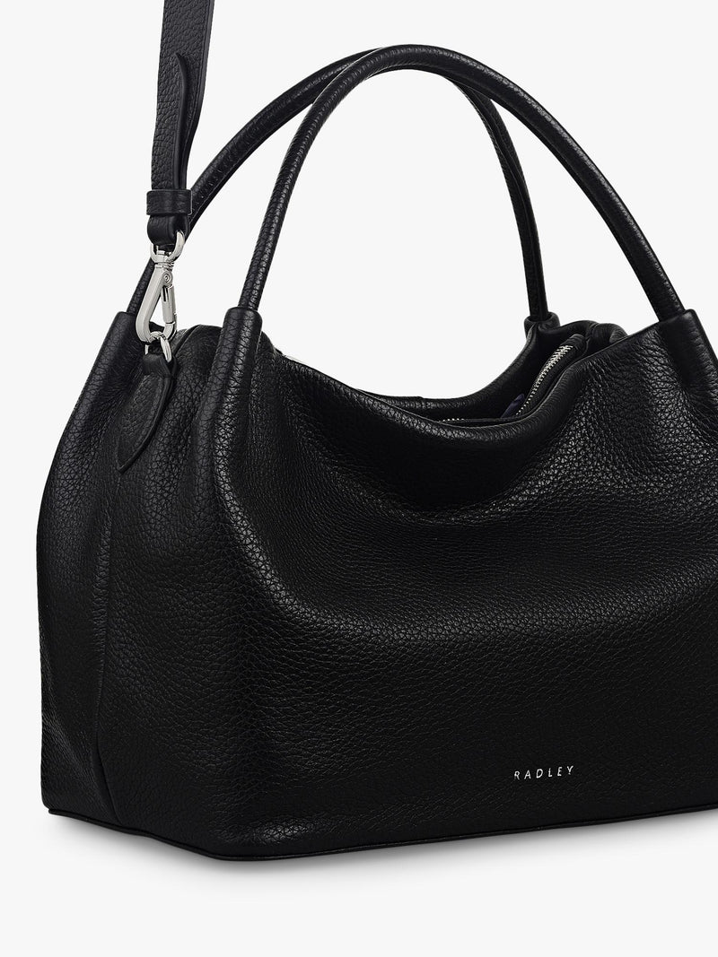 Radley leather grab bag black, imported from the UK