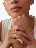 Ottoman Hands stacking ring gold - British product