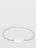 Mango silver seashell chain belt (British brand)