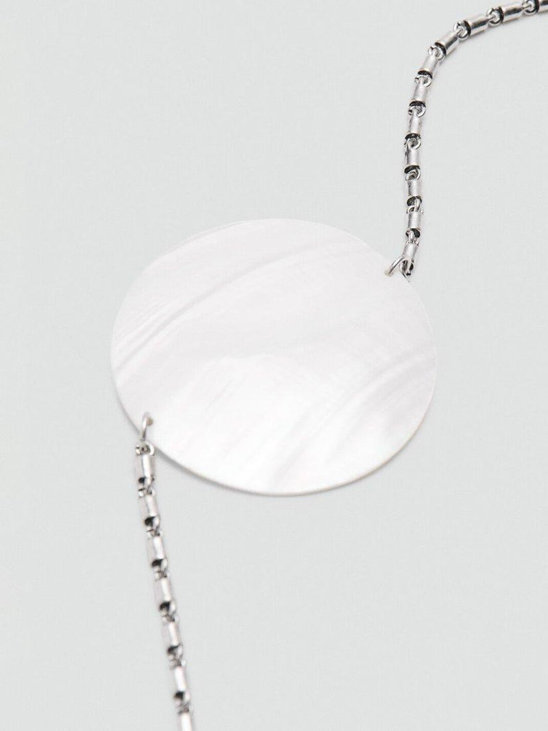 Mango silver seashell chain belt (British brand)