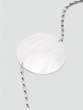 Mango silver seashell chain belt (British brand)