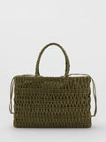 Mango woven tote bag Khaki (British brand)