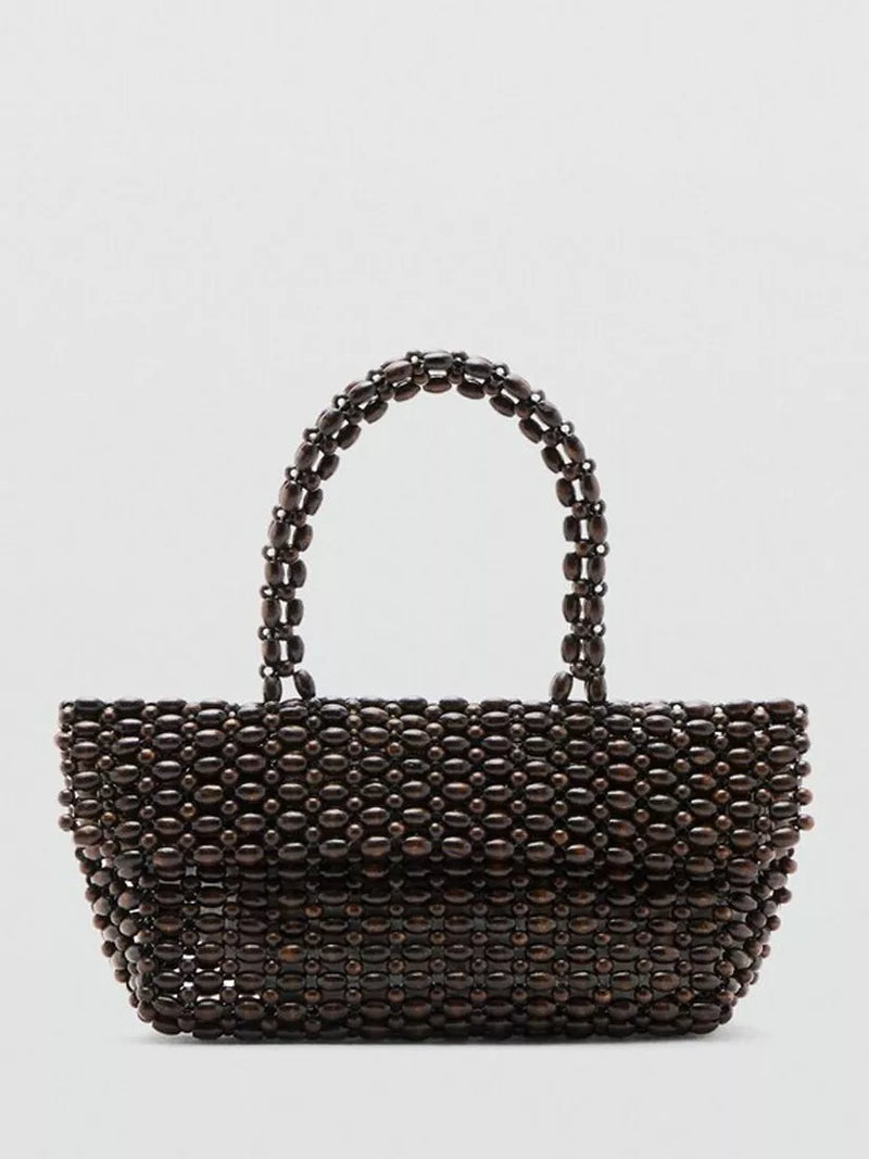Mango beaded grab bag chocolate - British product