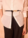 Mint Velvet handwoven leather tie waist belt - British product