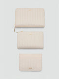 Mango braided texture compact wallet off white - British product