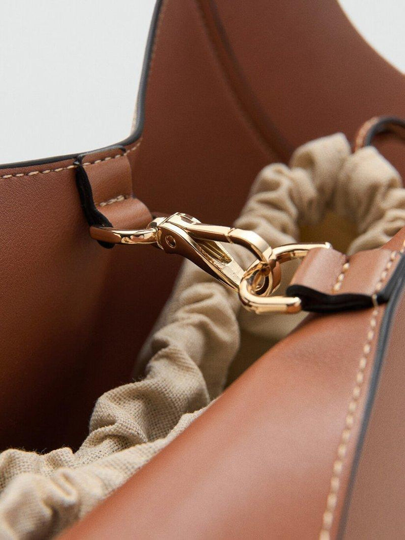 Mango tote bag brown adjustable, UK version