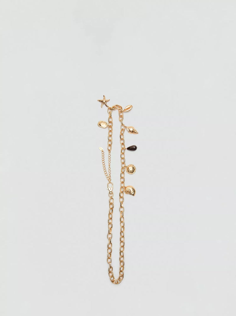 Mango charm chain belt gold, imported from the UK