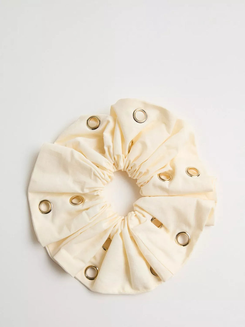 Mango cotton eyelet scrunchie raw, UK version