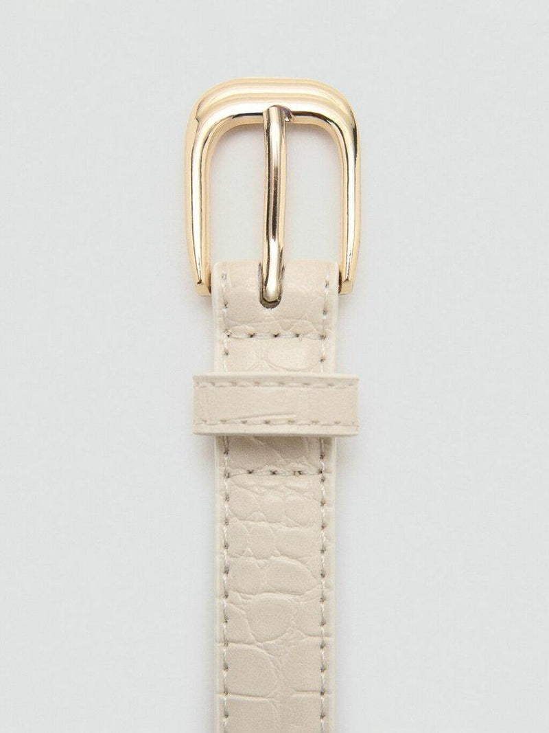 Mango skinny embossed belt raw style (British brand)