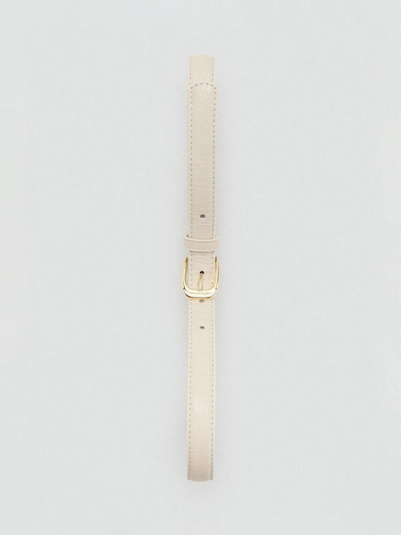 Mango skinny embossed belt raw style (British brand)