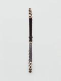 Mango chain-link skinny belt chocolate (British brand)