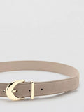 Mango textured belt with gleaming buckle 100% leather - British product