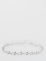 John Lewis Mango Oval Link Chain Belt, Silver- Buy online at McGrocer