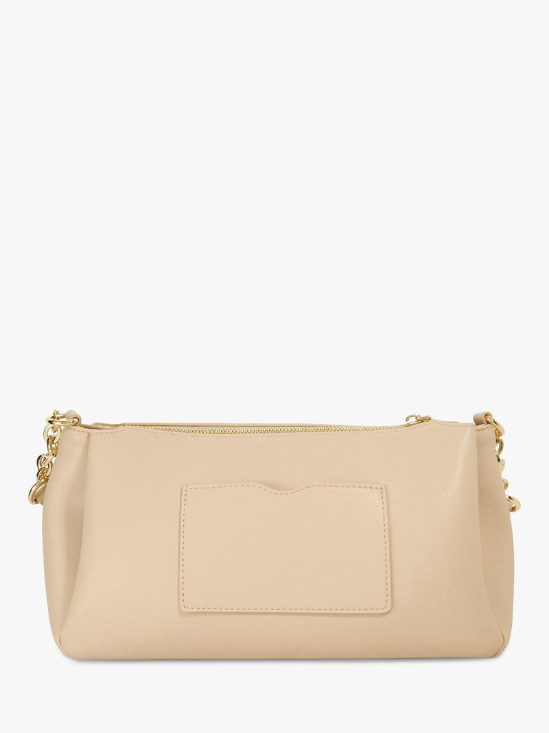 Dune London shoulder bag with chain strap in ecru - British product