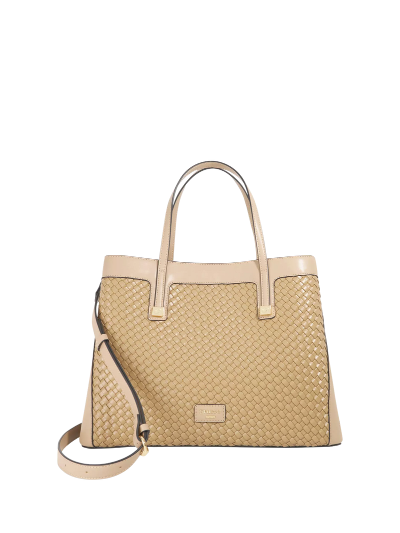 Dune London Deave twin handle tote bag taupe - British product