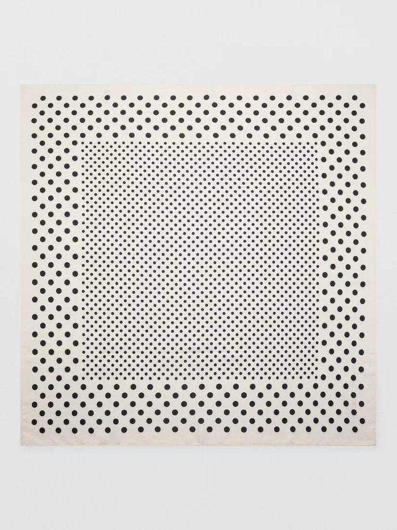 Mango lightweight polka dot square scarf 70x70cm - British product
