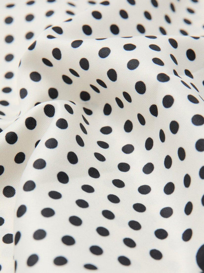 Mango lightweight polka dot square scarf 70x70cm - British product