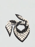 Mango black spot print scarf 57x57cm, UK version