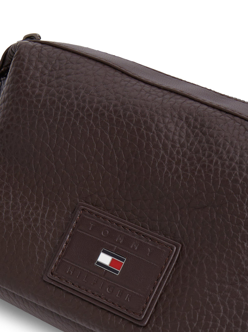 Tommy Hilfiger leather crossbody camera bag brown, imported from the UK
