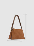 Reiss croc embossed top handle bag in tan, UK version