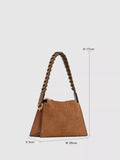 Reiss croc embossed top handle bag in tan, UK version