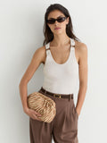 Reiss zebra print clutch bag natural tan (British brand)
