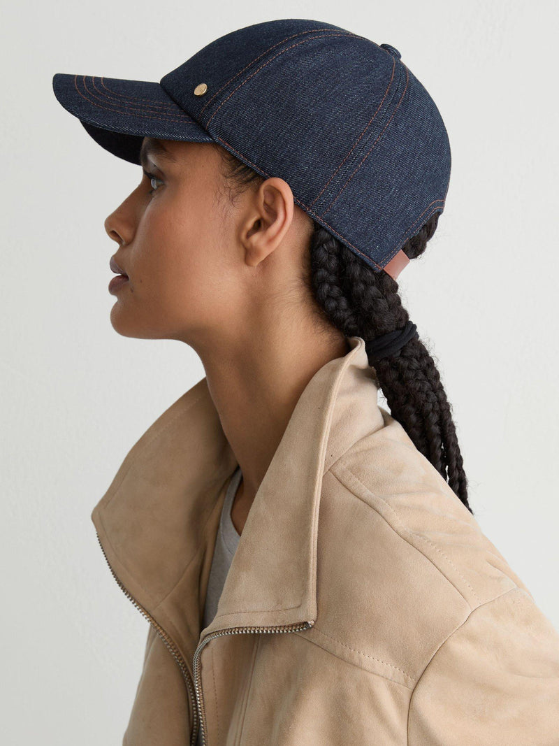 Reiss baseball cap blue cotton blend - British product