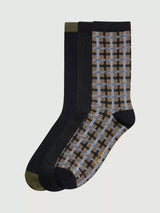 John Lewis Ben Sherman Mod Stripe Crew Socks Pack of 3 Khaki- Buy online at McGrocer