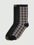 Ben Sherman crew socks pack of 3 khaki - British product
