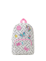 John Lewis Angels by Accessorize Kids' Spot Print Badge Backpack White- Buy online at McGrocer