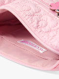 Angels by Accessorize kids quilted flower crossbody bag pink - British product